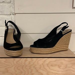 Dolce Vita wedge in black and tan 8.5
